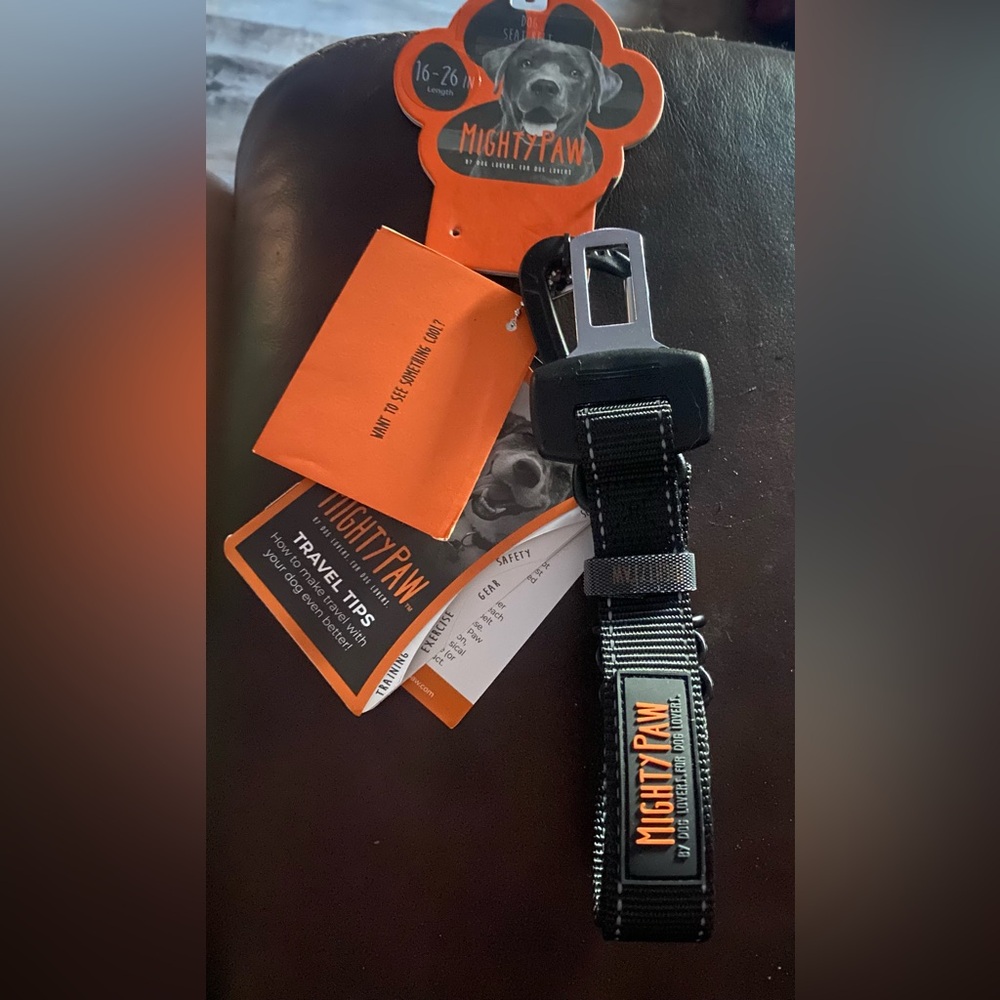 Mighty paw dog seatbelt